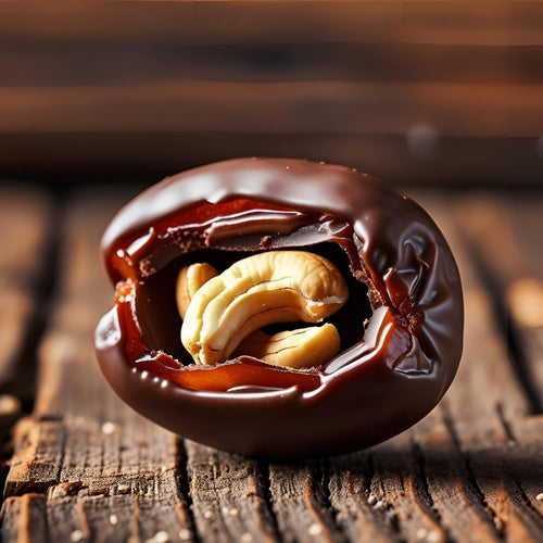Medjool Dates with Goan Cashews – Chocolate Dipped ( Pack of 8 )